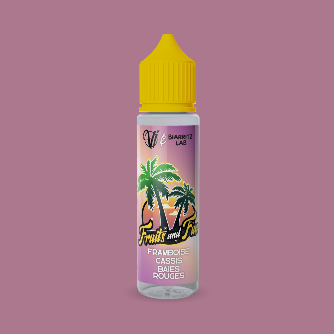 FRAMBOISE CASSIS BAIES ROUGES - Fruits And Fun (50 ml / 00 mg)
